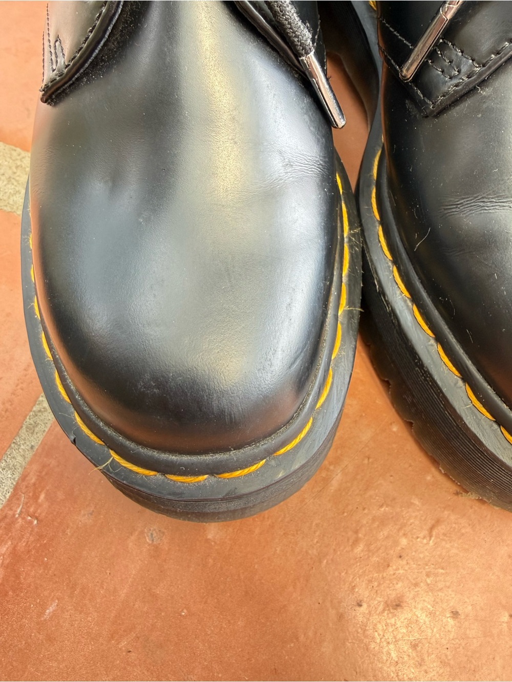 Dr. Martens 1461 Quad Platform Oxfords Black US 7 - Picture 7 of 12